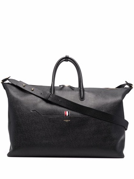 RWB stripe leather holdall