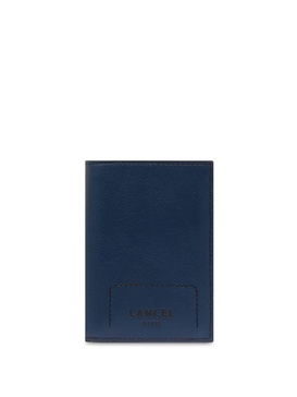 logo-embossed tri-fold wallet