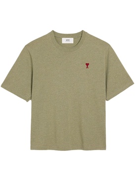 logo-embroidered organic cotton T-shirt