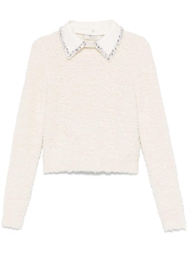 crystal-embellished sweater