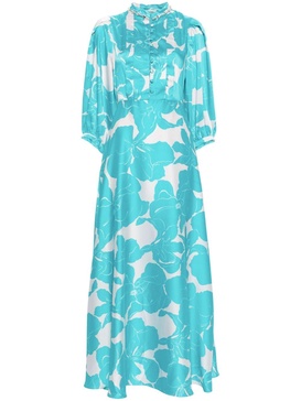 floral-print flared maxi dress