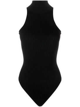 sleeveless ribbed bodysuit