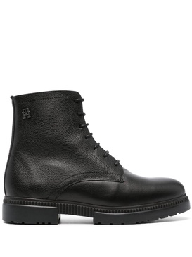 lace-up leather boots