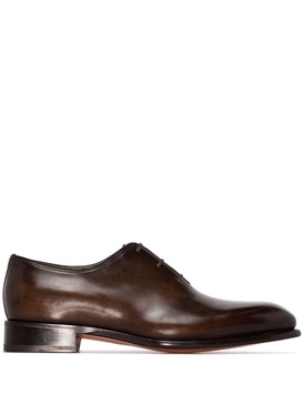 leather lace-up Oxford shoes