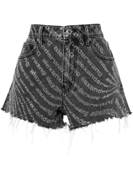 Bite high-rise denim shorts