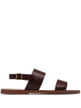 open-toe leather sandals