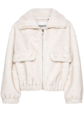 faux-fur bomber jacket