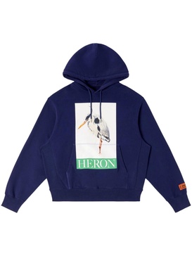 illustration-print logo-patch hoodie