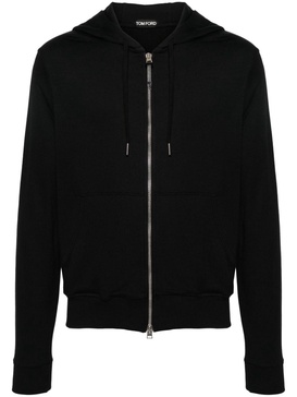 jersey zip-up hoodie