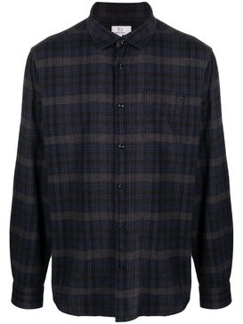 plaid-check pattern flannel shirt