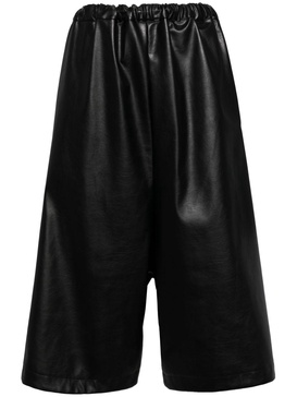 drop-crotch straight-leg trousers