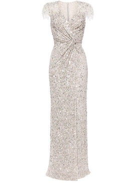 Wonderful sequin-embellished gown