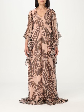 graphic-print silk maxi dress