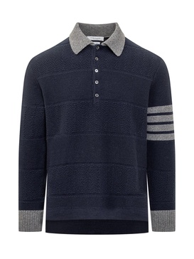 Thom Browne Long Sleeve Polo