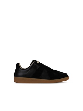 Maison Margiela Black Leather Low Replica Sneakers Man