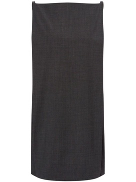 Dark Grey Stretch-design Dress