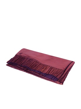 Silk Bordeaux Stole