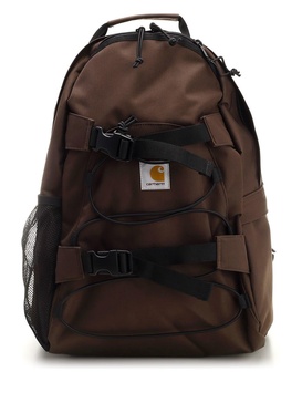 Brown Nylon 'kickflip' Backpack