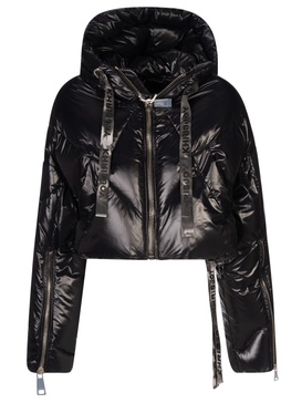 Puff Khris Cropped Shiny Jacket