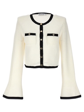 Cardigan All'uncinetto - Bianco / XS