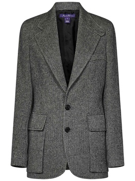 Ralph Lauren Collection Herringbone Single-Breasted Blazer