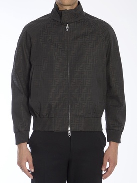 Coated Canvas Bomber Jacket