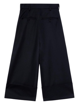 Sculpted Cropped Wide Leg Trousers