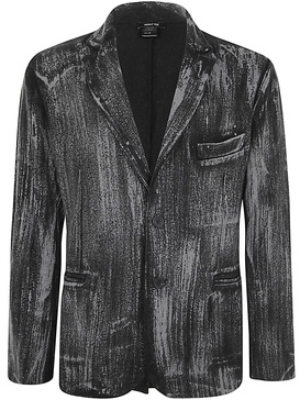 Black Shadow Felted Rever Jacket