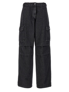 'denim Wide Leg Cargo' Jeans