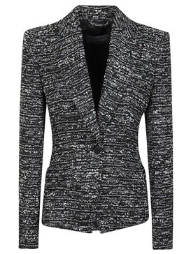 Alberta Ferretti Boucle Single-Breasted Blazer