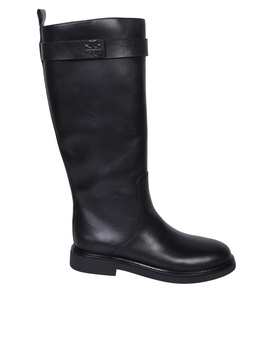 Double T Utility Black Boot