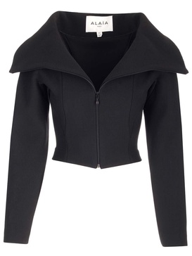 Alaïa Zipped Cropped Jacket