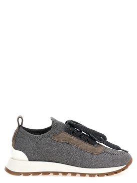 Brunello Cucinelli Lurex Knit Sneakers