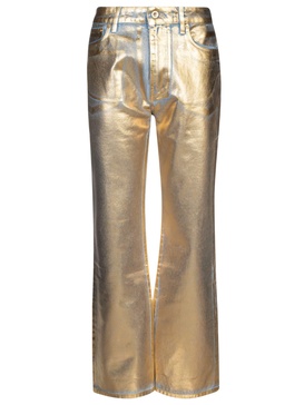 Metallic Denim Jeans