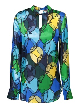 Baloon Blue/multicolor Blouse