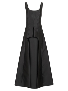 Alberta Ferretti Mikado Maxi Dress