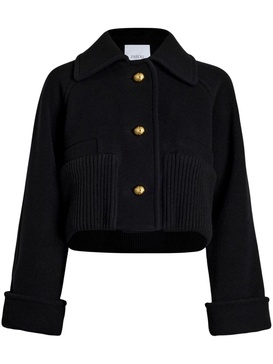 Black Wool And Cashmere Blend Coat