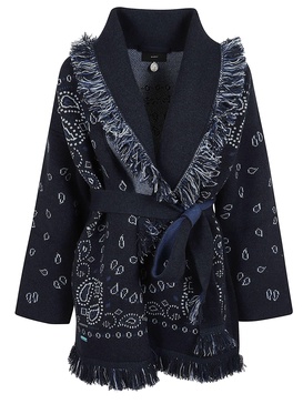 Bandana Jacquard Cardigan