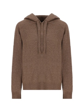 Drawstring Knitted Hoodie