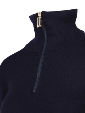 Zip Turtleneck Sweater