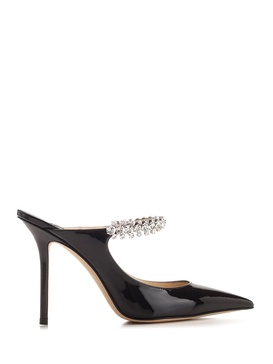 JIMMY CHOO Elegant Black Patent Leather Sabot for Women - FW24