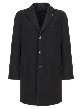 Single-Breasted Coat Coats, Trench Coats Black