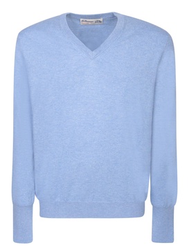 V-neck Blue Jumper