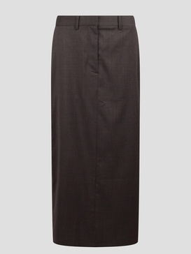 Zip-detailed Maxi Skirt