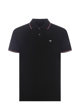 Logo Printed Short Sleeved Polo Shirt