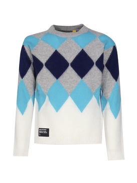 Argyle Sweater In Wool And Cashmere