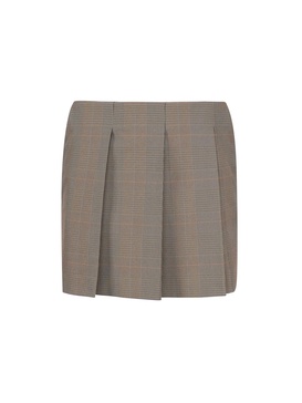 Sportmax Checked Pleated Skirt