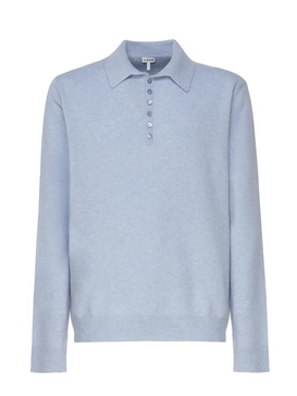 Polo Sweater In Soft Cashmere