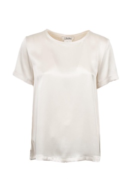 Rebecca Crewneck Satin T-shirt