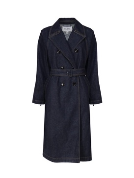 Classic Coat In Cotton Denim